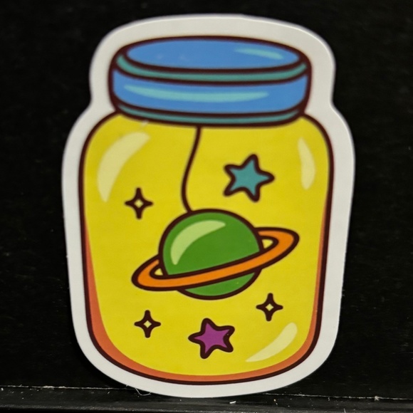 SPACE IN A JAR STICKER - Picture 1 of 1